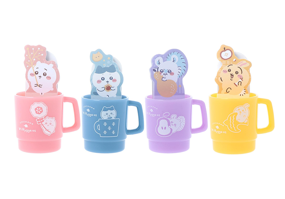 サンスター文具 ちいかわ 付箋 マグカップ型 うさぎ モモンガ ちいかわ ハチワレ