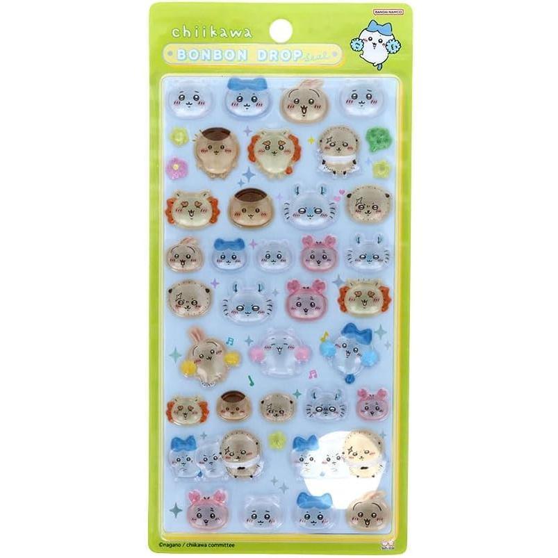 【サンスター文具】ボンボンドロップシール ちいかわ みんな ニコニコ