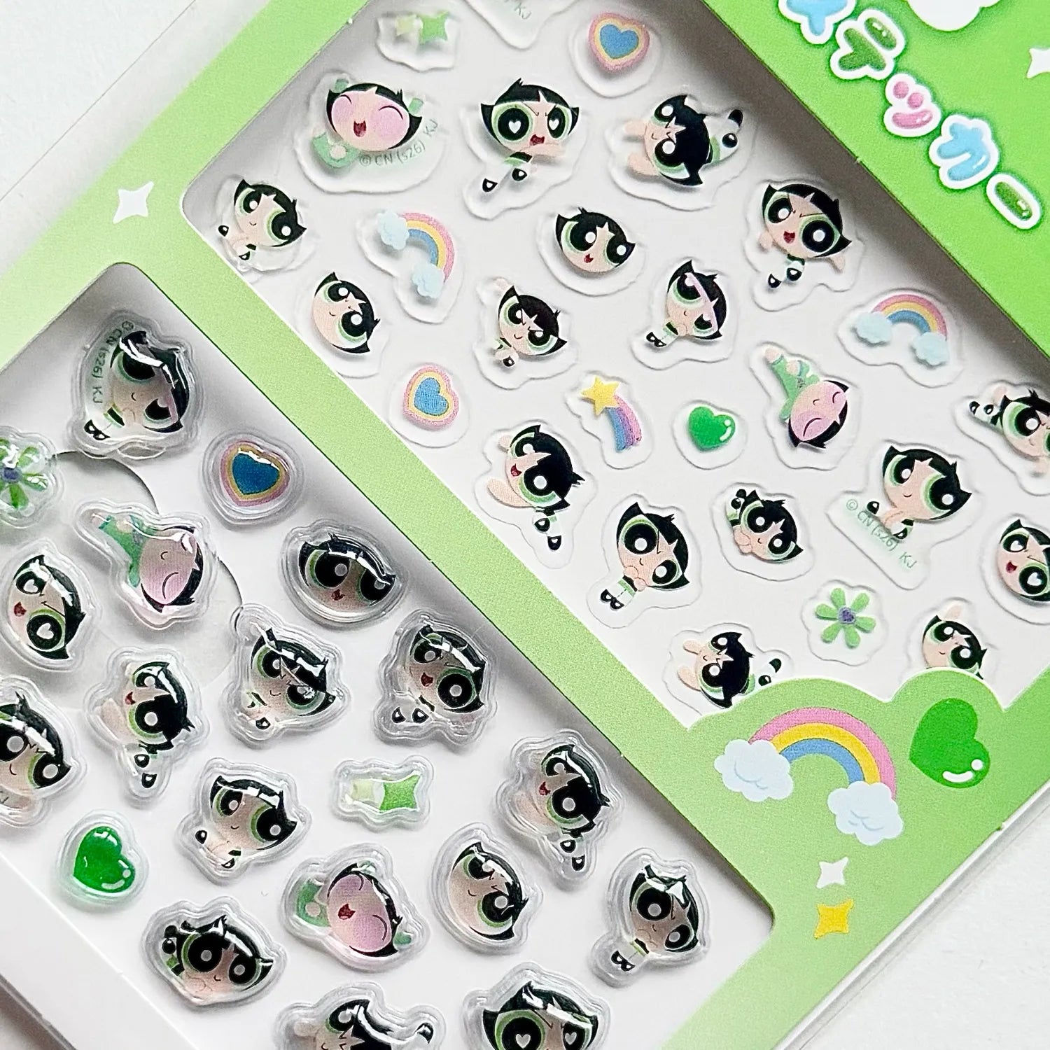 カミオジャパン  パワーパフガールズ ちゅるりんデコプチステッカー BUTTERCUP  308191
