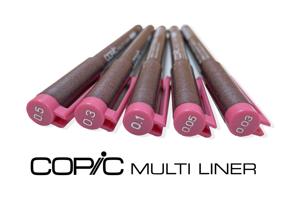 [Too] Copic Multiliner Pink 0.03mm 0.05mm 0.1mm 0.3mm 0.5mm