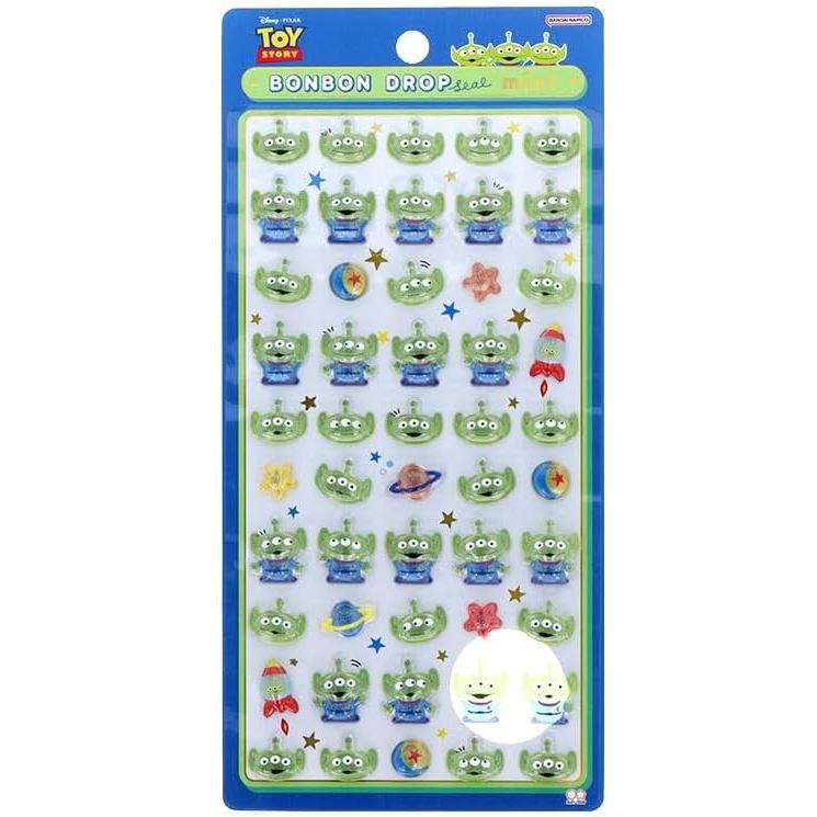 【サンスター文具】ボンボンドロップシール　ミニ　エイリアン