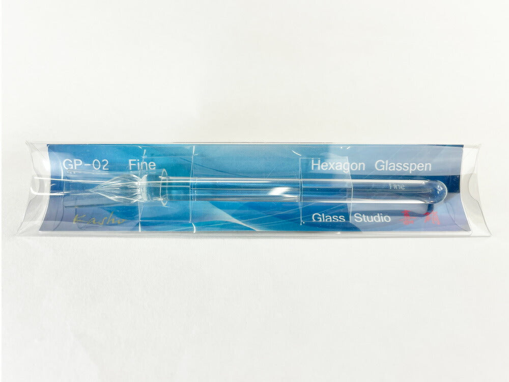 [Glass Workshop Studio Kasho] Hexagon Glass Pen GP-02 (F/Fine)