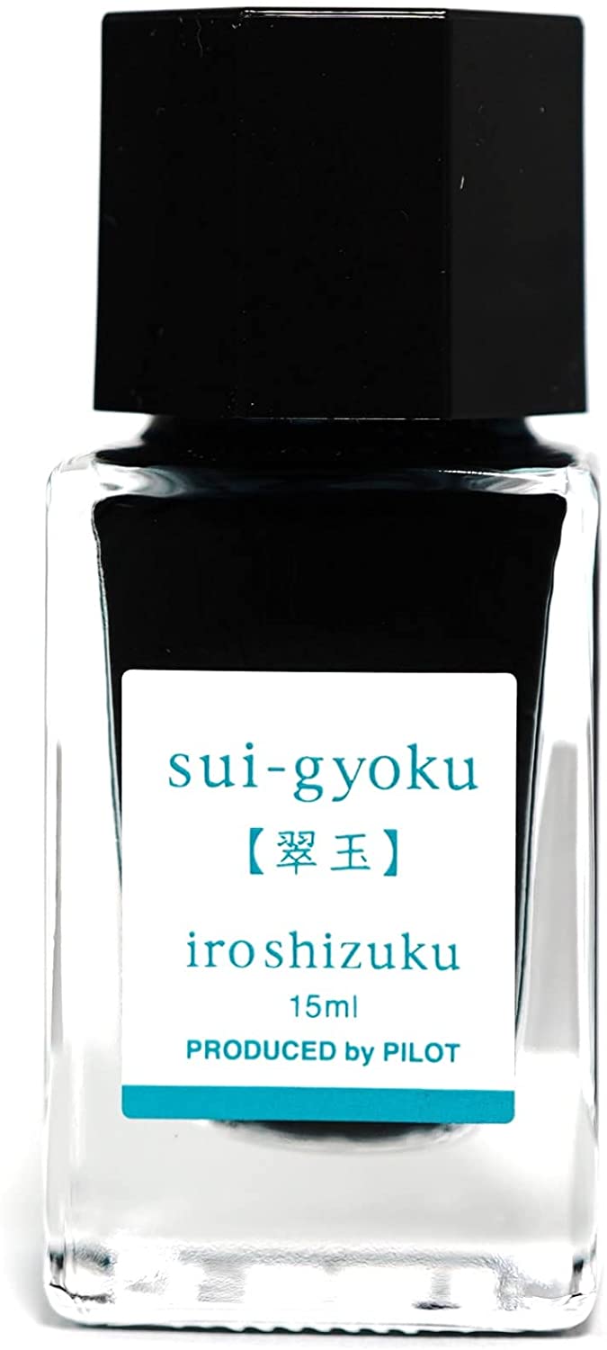 [PIOT] General Writing Ink -Color Drops- iroshizuku mini INK-15-3SU Water Gyoku 15ｍ