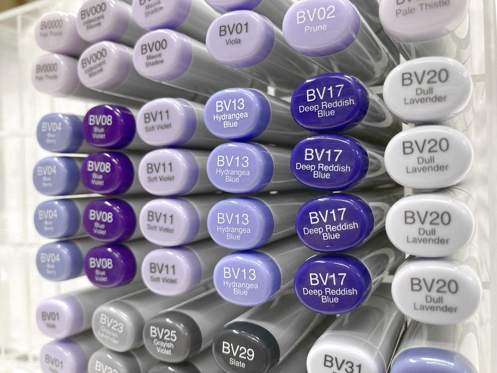 [Too] [Color selection formula] Copic sketch single color BV blue purple type can be selected
